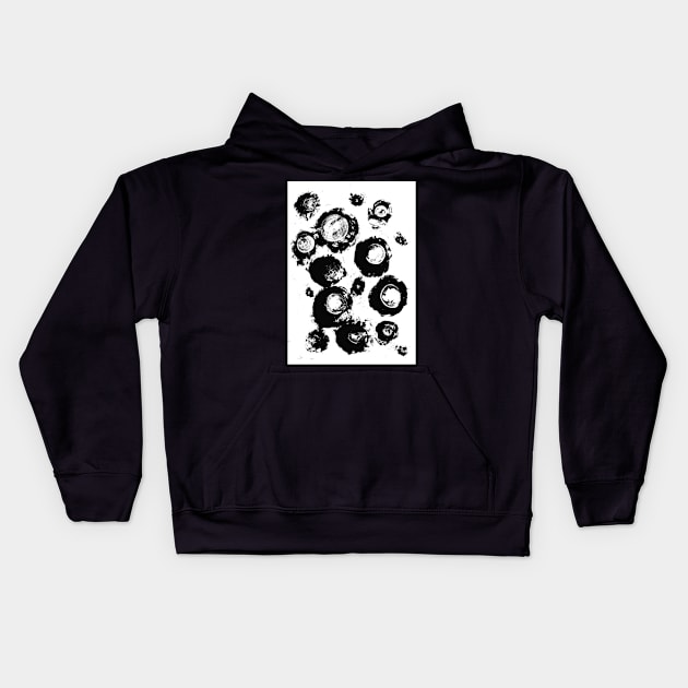 Crystal Eyes In The White Space Kids Hoodie by SpieklyArt